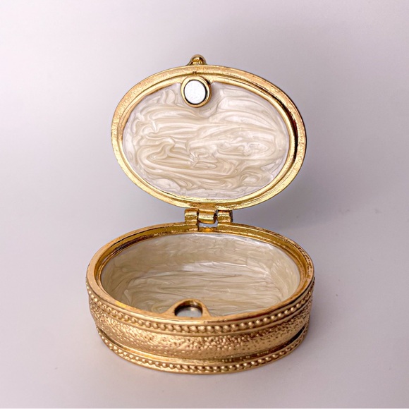 Starry Night by Vincent Van Gogh RARE Small Enamel Trinket Box with Crystal - Picture 10 of 11